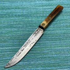 Old Hickory Tru-Edge Ontario Knife Co Utility Knife 4” Carbon Steel Blade USA