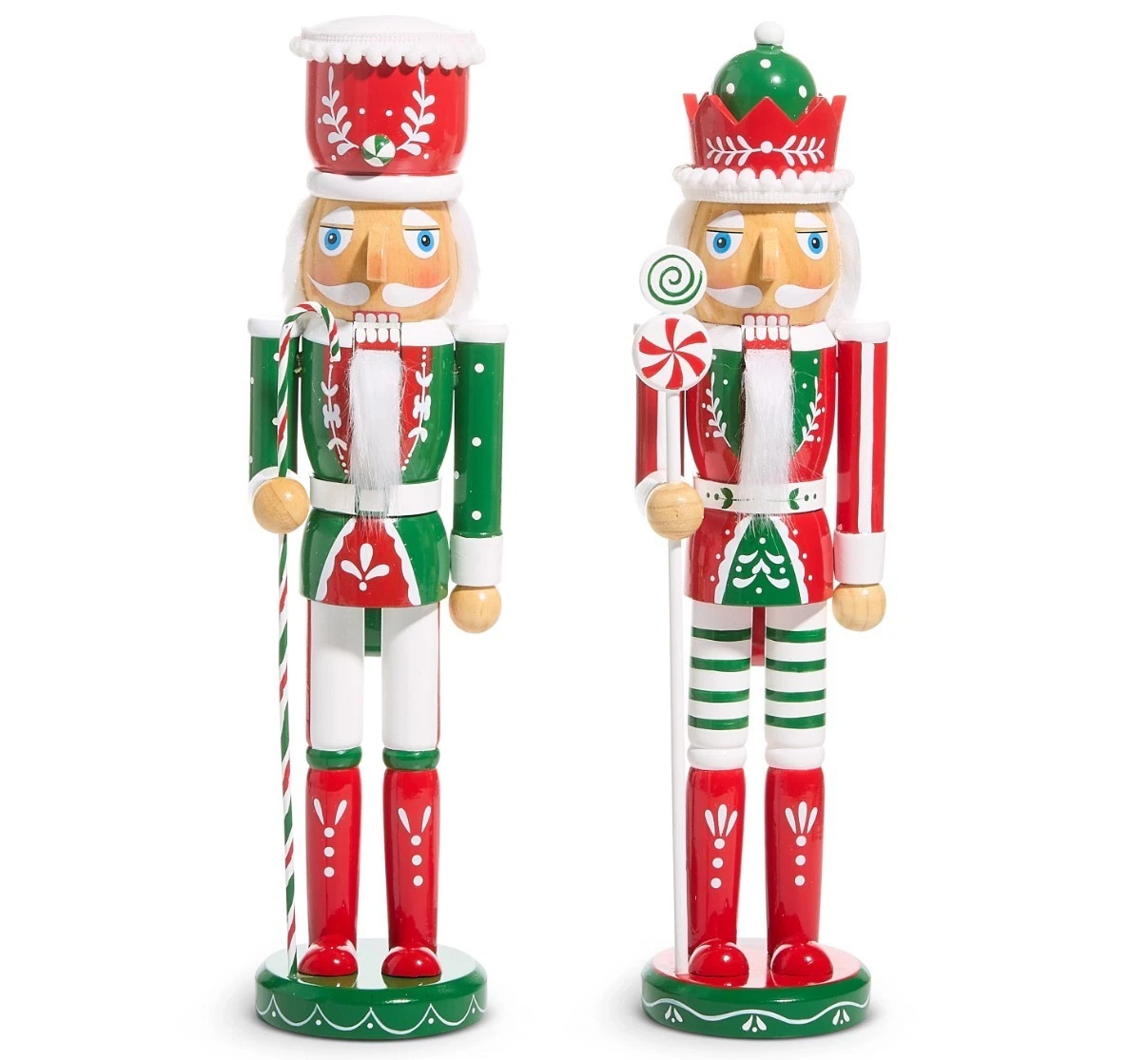 Raz Imports Peppermint Nutcracker