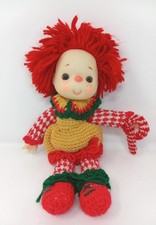 80s Strawberry Shortcake Doll Crocheted Soft Body Hong Kong Plastic Face 12"