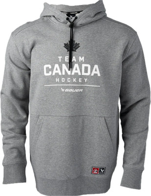 Men's Bauer Hockey Canada Stacked 2026 Olympics Pullover Hoodie - Grey
