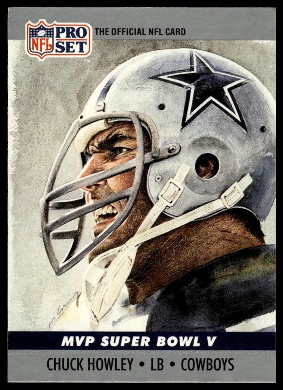 1990 Pro Set #5 Chuck Howley Super Bowl MVP Collectibles