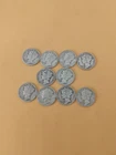 Mercury Dime Lot Of 10 90% Silver (C)