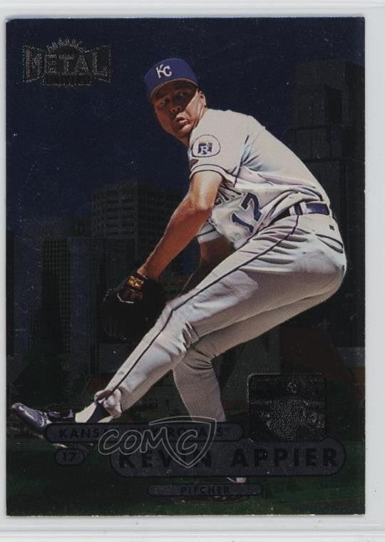 1998 Skybox Metal Universe Kevin Appier #28 0b3
