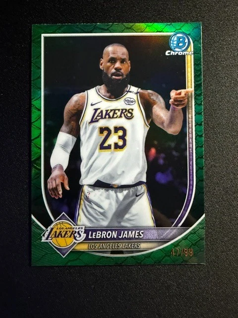 Bowman LeBron James Basketball Serial Numbered Sports Trading