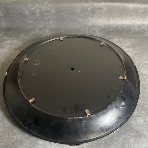 Vintage 1950s Convex Mirror Brass & Blue Metal. Pre Owned - Picture 20 of 21