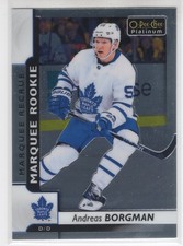 17/18 OPC PLATINUM ANDREAS BORGMAN MARQUEE ROOKIE RC #183