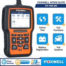 For Gm Foxwell Nt510 Elite All System Bidirectional Obd2 Scanner Diagnostic Tpms