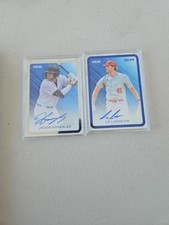 2   2025 Pulse Baseball Card Autos Jacob Gonzalez & LP Langevin Signed