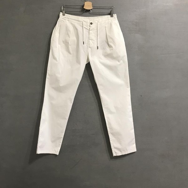 Men Boggi Milano Jeans White Cotton L