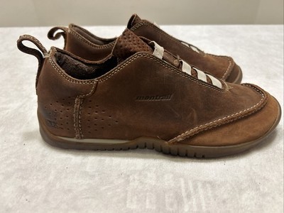 Montrail Women s Shoes Size 7.5 Brown Leather Hiking Running Slip On CTX Trail 