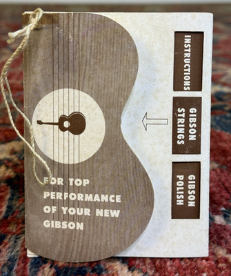 #ad #ad Original 1950s 1960s Gibson ES 125 Original Hang Tag Vintage Kalamazoo Era $245.00