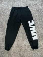 Nike Sportswear Logo Dri-Fit Jogger Pants Men's XL Black/White