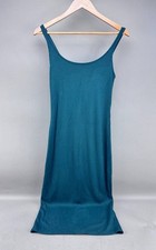 UO Urban Outfitters Womens Green Ribbed Tank Dress Size M Made In USA
