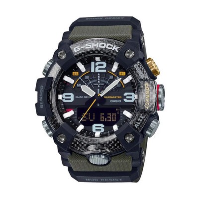 Uhr CASIO GG-B100-1A3ER Herren Chronograph Kohlefaser Armband Harz 200m Neu