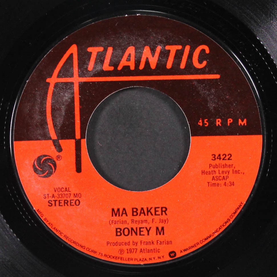 BONEY M: ma baker / a woman can change a man ATLANTIC 7
