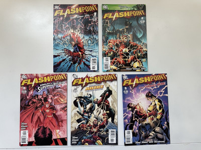 Flashpoint 1 2 3 4 5    1-5 Lot run set Near Mint DC Comics
