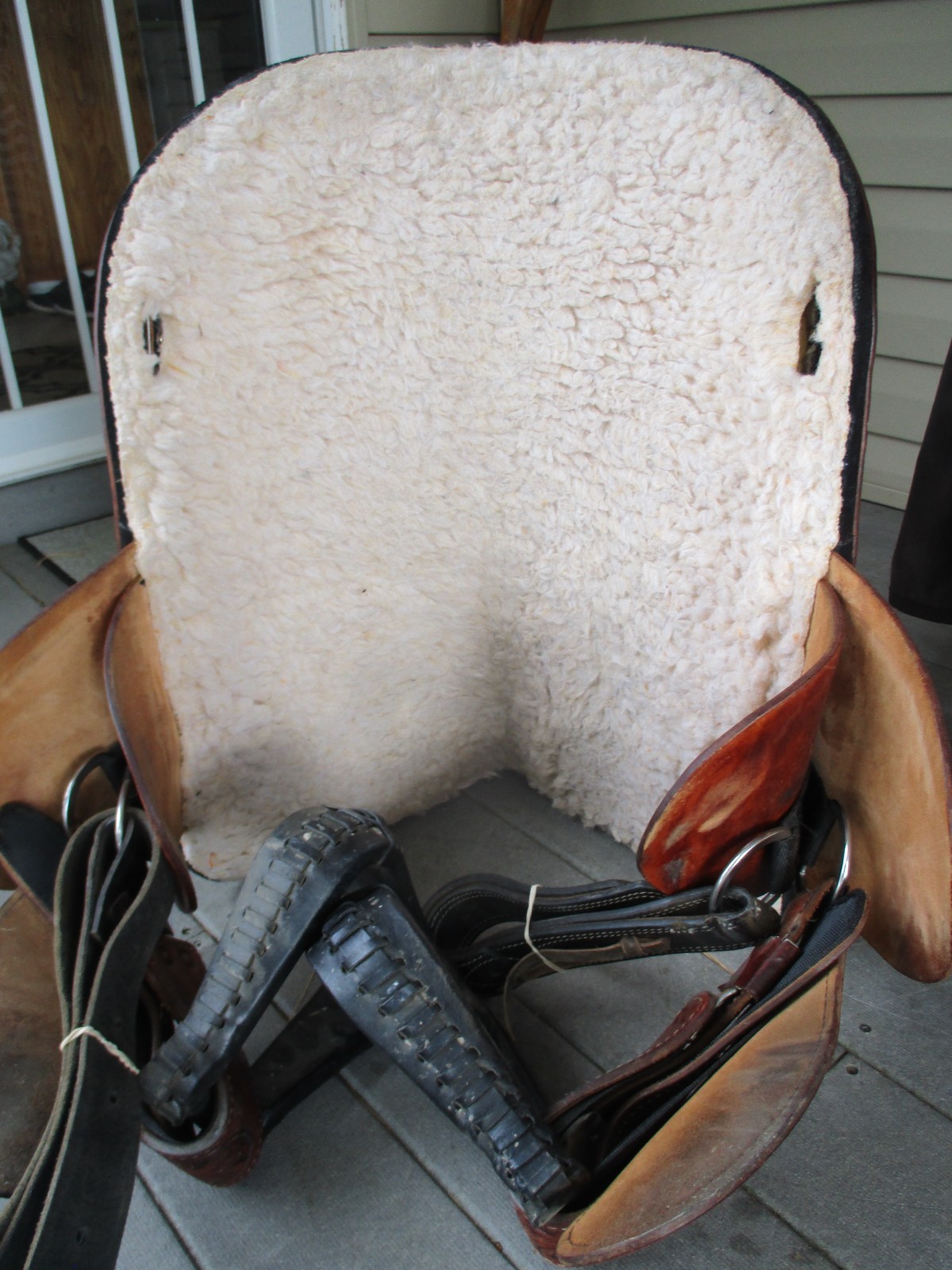 15'' HILASON Western Treeless Barrel/Trail  Leather Saddle | USA  6-8'' GULLET