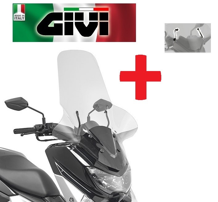 Transparent Windscreen + Attachments YAMAHA NMAX 125 155
