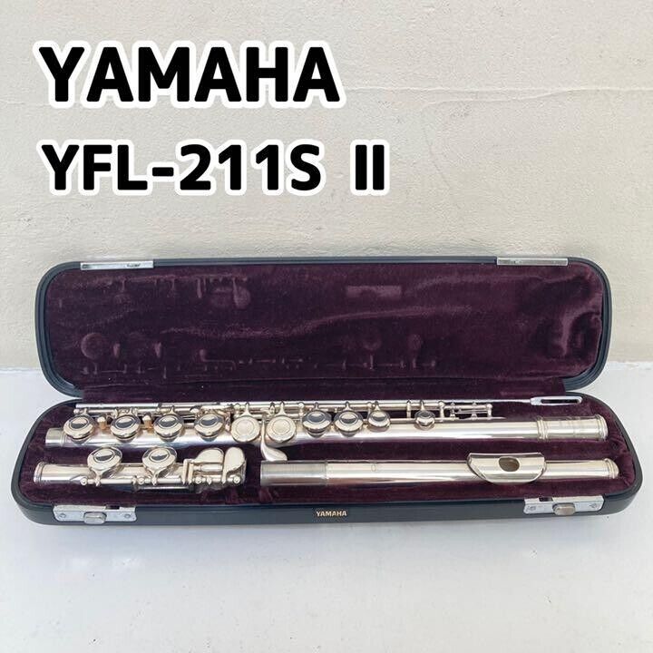 Yamaha YFL 211S II Silver Plated Flute Nickel Silver working Yamaha YFL 211S II Silver Plated Flute Nickel Silver working