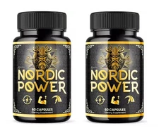 (2 Pack) Nordic Power for Men Advanced Vitality Support Formula Supplement ED