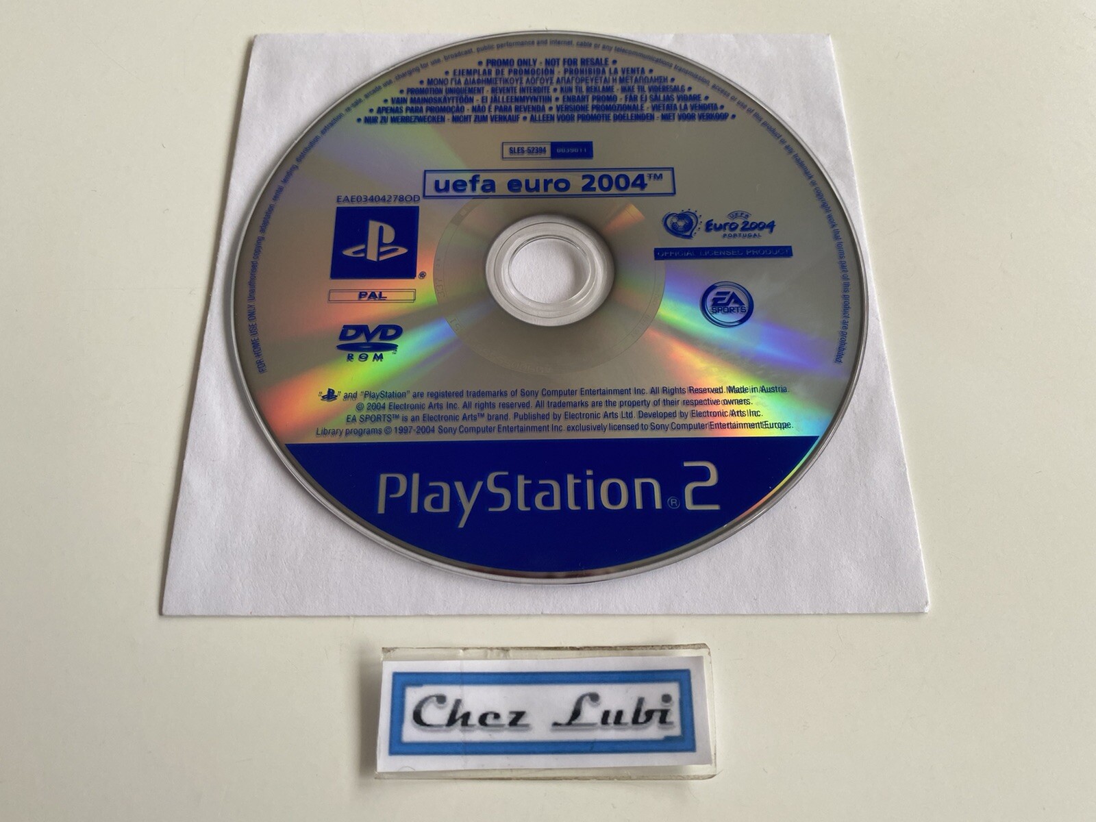 UEFA Euro 2004 - Promo Press - Sony PlayStation PS2 - PAL EN