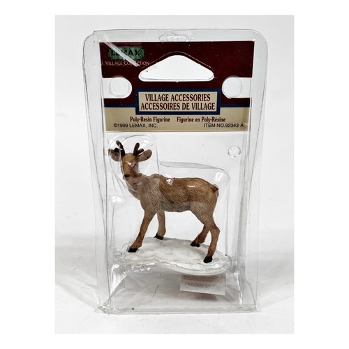 Lemax Christmas Holiday Village Deer Buck Figurines #92343A Retired 1999 - Picture 3 of 4