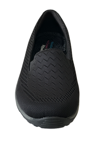 Skechers Relaxed Fit Air Cooled Memory Foam Women's Shoes Size 6.5 Black New - 第 1/6 張圖片