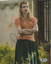 EMMA ROBERTS SIGNED AUTOGRAPHED 8x10 PHOTO 4 SEXY AHS ACTRESS BECKETT COA BAS