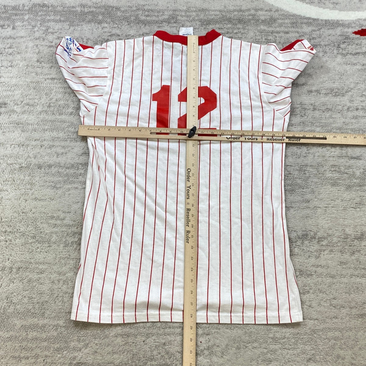 Vintage Majestic Philadelphia Phillies Jersey Medium White Red