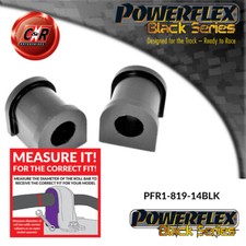 Powerflex Black Heck Arb Buchsen 14mm für Alfa Romeo 156 (97-07) PFR1-819-14BLK