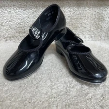 Spotlight by Payless Toddler Girls Black Patent Mary Jane Tap Shoe Size 10M EUC
