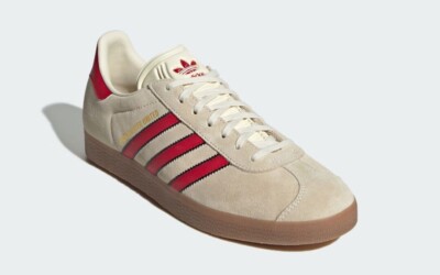 Manchester United × adidas Originals Gazelle Terrace Cream JS3040