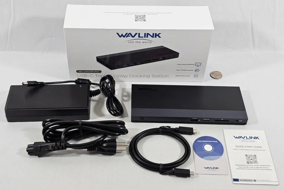 4K@60Hz 100W PD USB Hub Dual DisplayPort HDMI to Triple Monitor Docking Station - Image 2 of 4