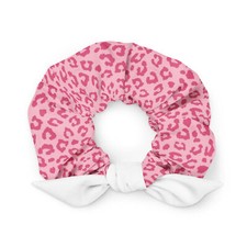 Cute Pink Leopard Hair Band Scrunchie