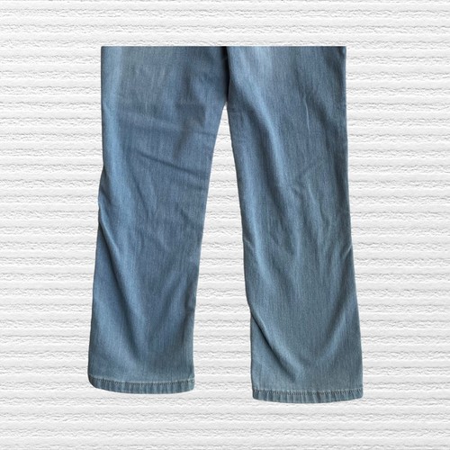 Vigoss Girls Stevie Crop Straight Leg Patch Jeans Light Wash Blue Denim Size 10 - Picture 8 of 12