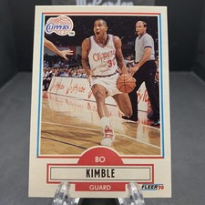 1990-91 Fleer Update Bo Kimble #U-41 Rookie RC Los Angeles Clippers