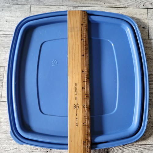 Vintage Rubbermaid Replacement lids lid Servin Saver Almond Round Square Blue - Picture 129 of 148