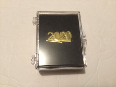 Lot of 4 Gold-tone Year 2020 School Graduation Lapel Pin clutch pin back 7/8 