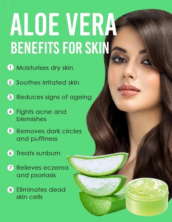 Aloe Vera Gel (THICK) 100% Pure Organic Soothing Moisturizing Skin Lotion BULK - Image 3 of 4