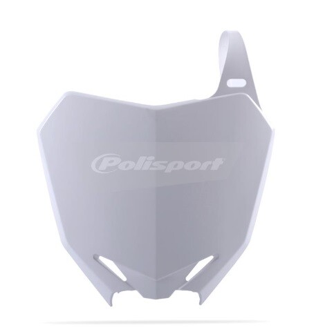 Plaque frontale moto Polisport blanche ultra résistante pour Suzuki RM-Z 250