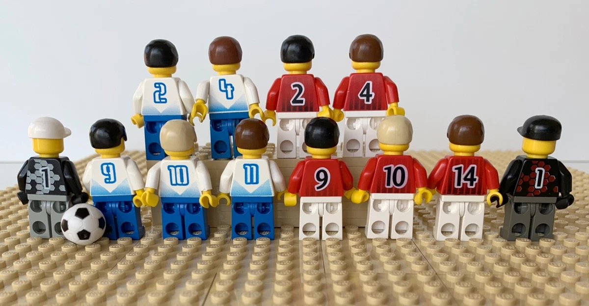 Lego minifigure football player champion