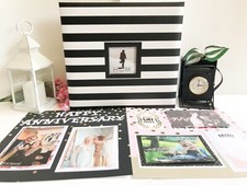 Anniversary Photo Album, Premade Anniversary Scrapbook Album, 12 by 12 Album