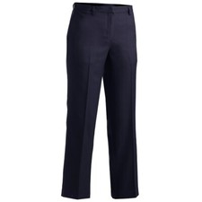 Edwards Women's Style 8532 Navy Blue Microfiber Flat Front Dress Pant Size 12UL