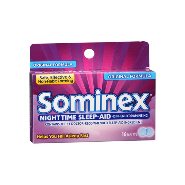 Sominex Nighttime Sleep Aid Original Formula Tablets 16 Count for sale
