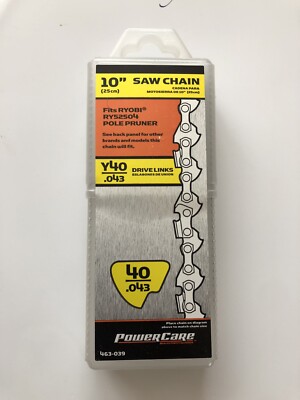 PowerCare Sägekette 10'' Y40 brandneu im Karton passt Ryobi RY52504