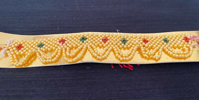 Rot und Grün Design Modiya Patti für Gujarati Hochzeit