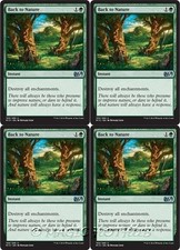 Collectible Card Games 4x Back To Nature M15 Magic 15 Mtg Green Instant Unc Collectables Sloopy In