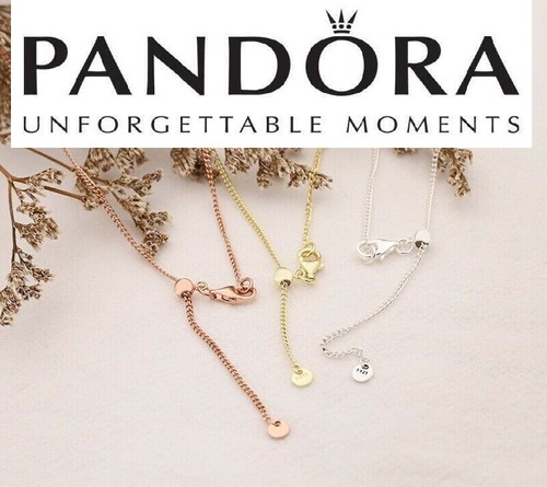 Pandora Curb Chain Necklace Gold Silver 