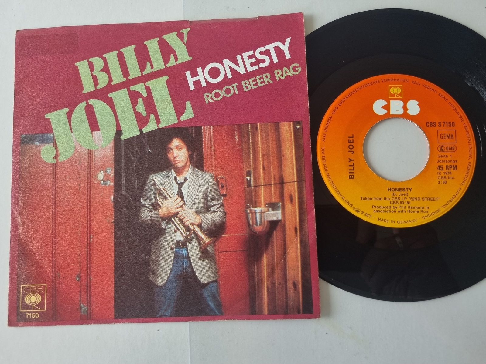 Billy Joel - Honesty 7'' Vinyl Germany