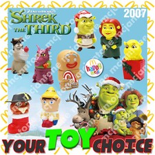 McDonald's 2007 SHREK the THIRD CHRISTMAS Playing Card Game YOUR Toy CHOICE